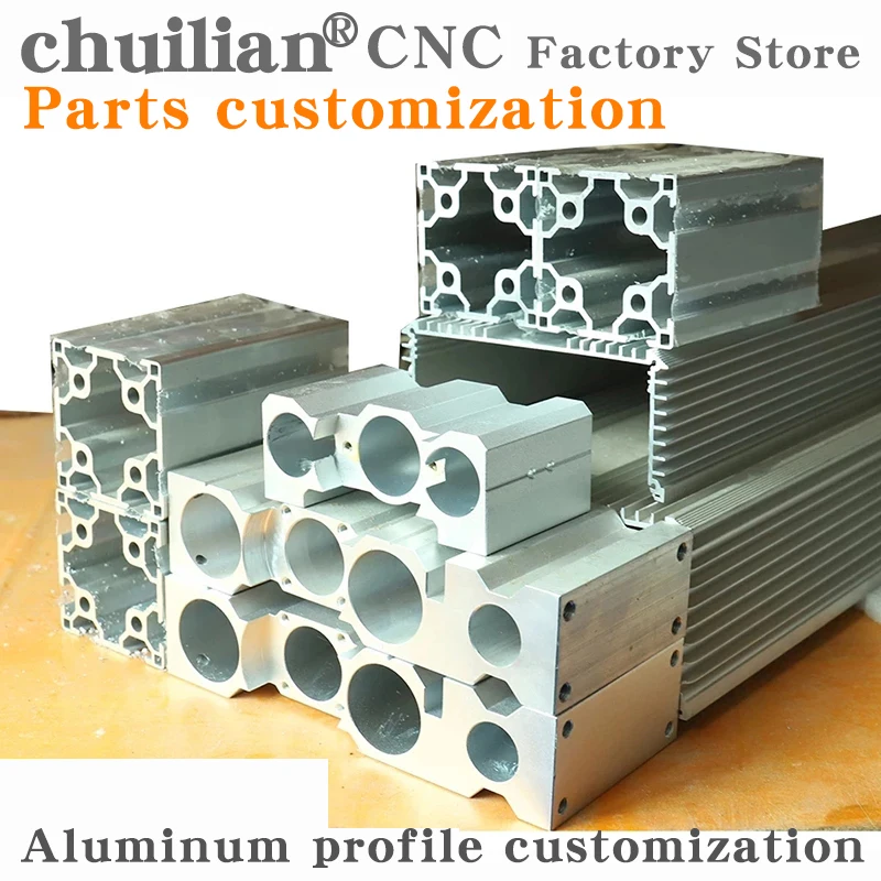 

CNC Aluminum alloy profile mold design customization heat sink Automation equipment parts