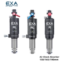 exa mountain bike air shock absorber 150165190mm 588rl adjustable single and double air chamber bicycle rear shock absorber