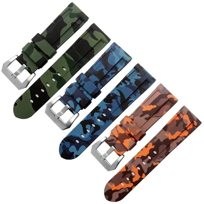 Силиконовый ремешок для Citizen 26/24/22/20/мм водонепроницаемый резиновый браслет часов