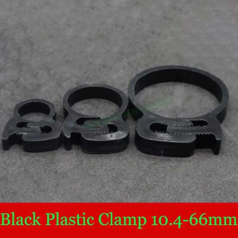 

Plastic Line Strong Clip 10-68mm Fastener Fixed Tool White Black Hose Clamp Spring Hoops Fuel Air Tube Fitting 2 PCS