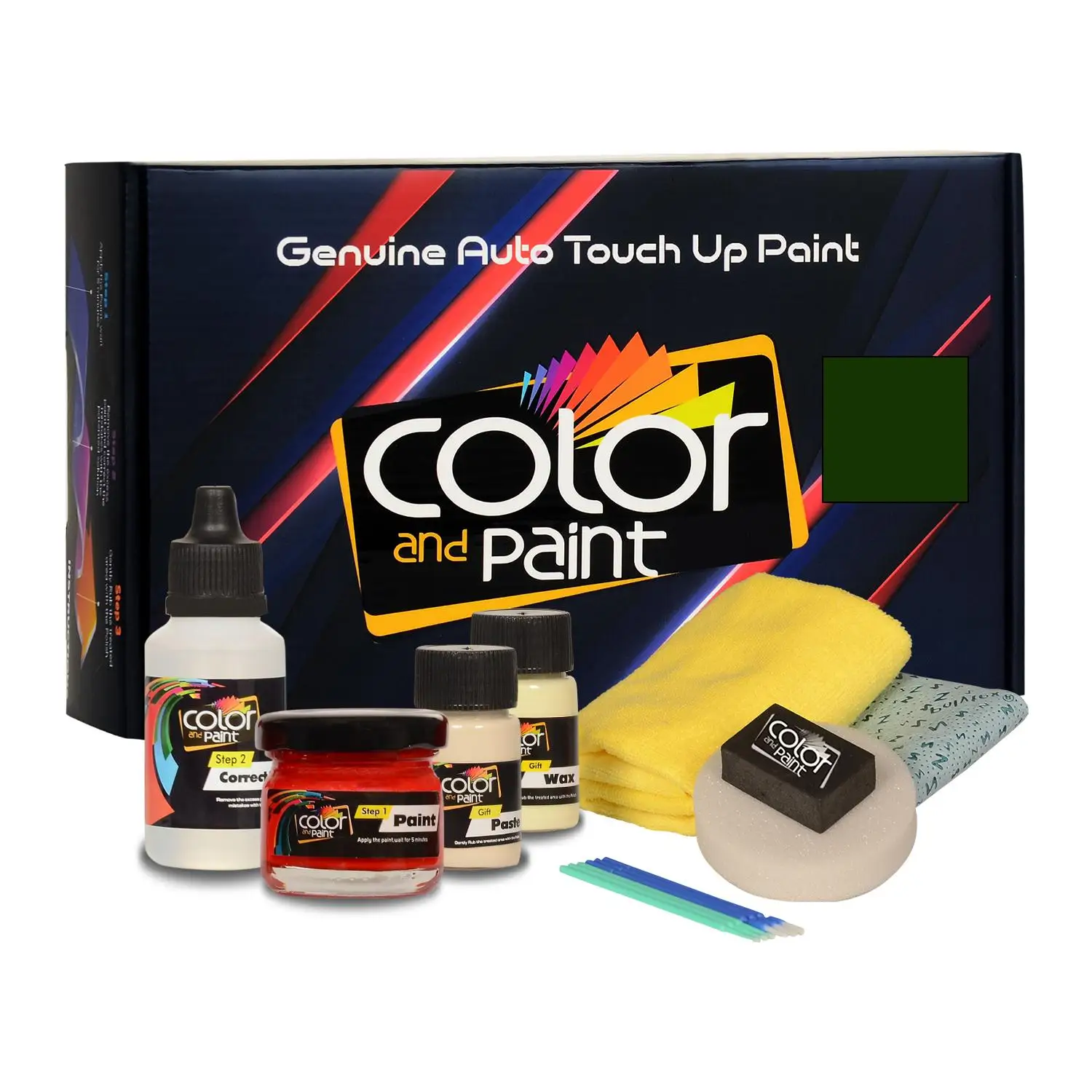 

Color and Paint compatible with Volkswagen Automotive Touch Up Paint - LIANEN GREEN - LH6A - Basic Care