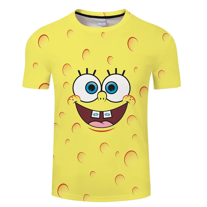 

Kawaii, губка, Патрик, звезда, Сквидвард, щупальца, броня, Abs Krabs, Шелдон J. Аниме одежда планктона футболка с коротким рукавом подарок