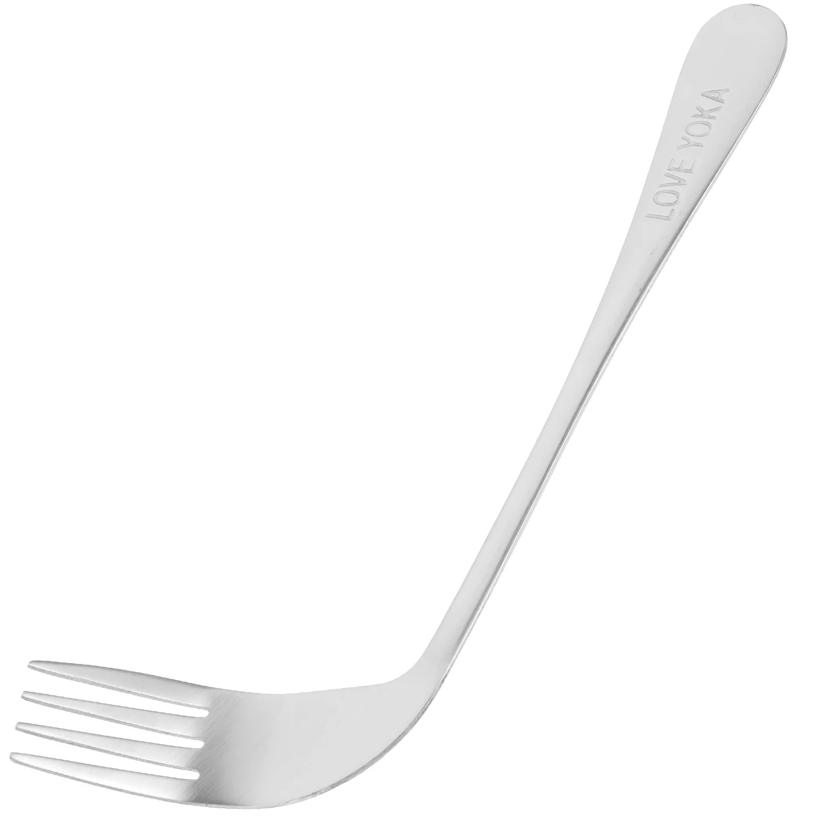 

Fork Utensils Feeding Angled Curved Eating Elderly Self Adaptive Disabled Aid Baby Hand Handed Arthritis Spoon Forks Silverware
