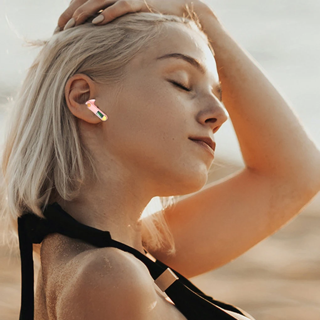 bluetooth compatible earbud wireless sports cordless rechargeable earphone noise canceling audio headphone free global shipping