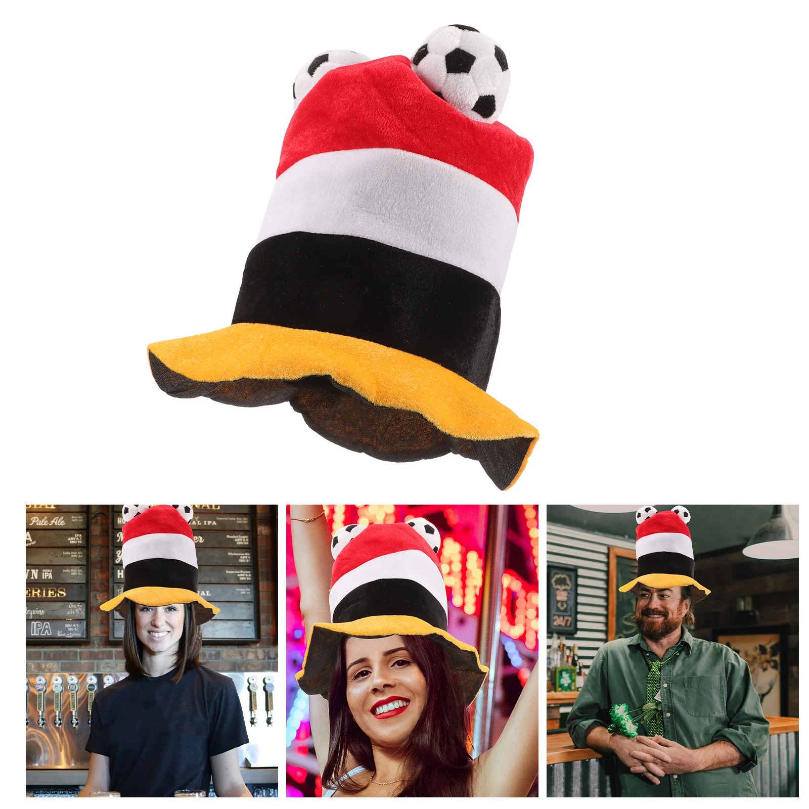 

Carnival Hat Soccer Themed Decor Football Fans Sports Cap Ornament Bathroom Decorations Make Match