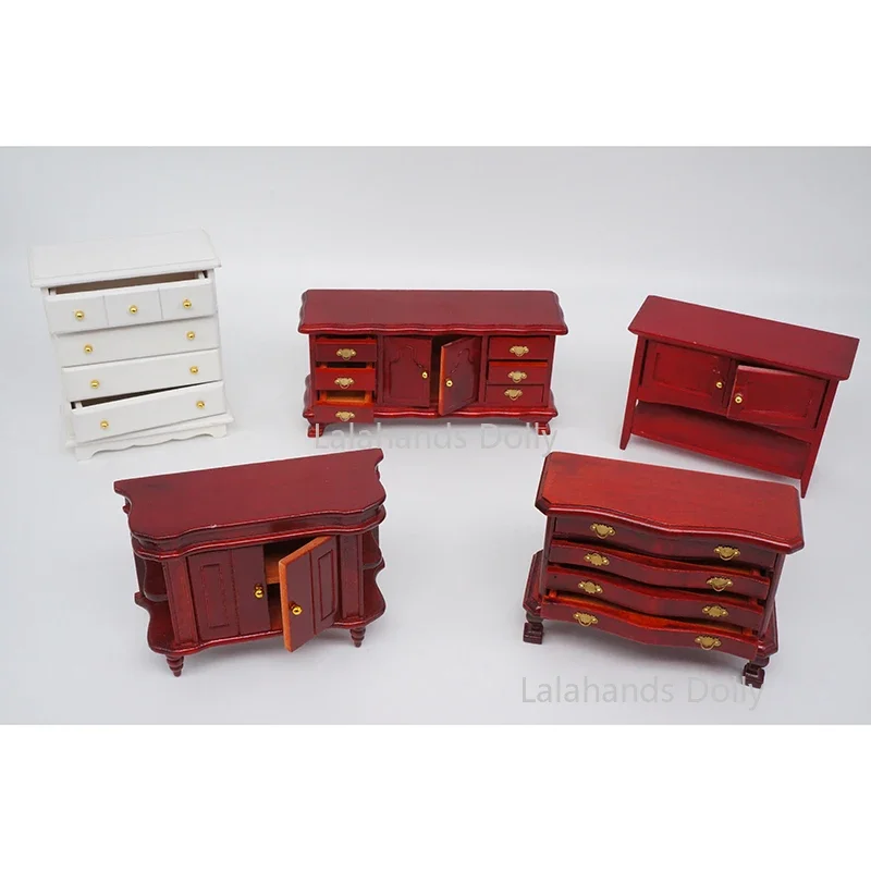 Карманный мини-кукольный домик из массива дерева в масштабе 1:12 модель украшения