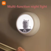 xiaomi creative cat smart led night light energy saving pir motion sensor usb rechargeable bedroom decoration lamp wholesale