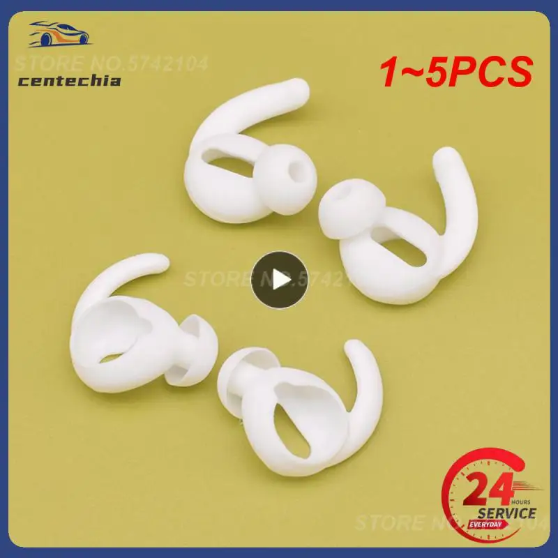 

1~5PCS Pairs Earbuds Soft Silicone Cover for Airpods Protective Sleeve In-ear Anti-slip with Earhook Tips Earphones Cap