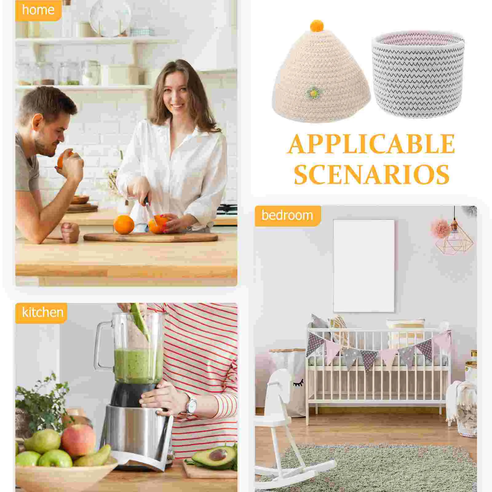 

Storage Basket Kids Toy Storage Bins Toy Baskets Lidded Basket Foldable Wardrobe Baskets Cotton Makeup Brush Baskets Baby