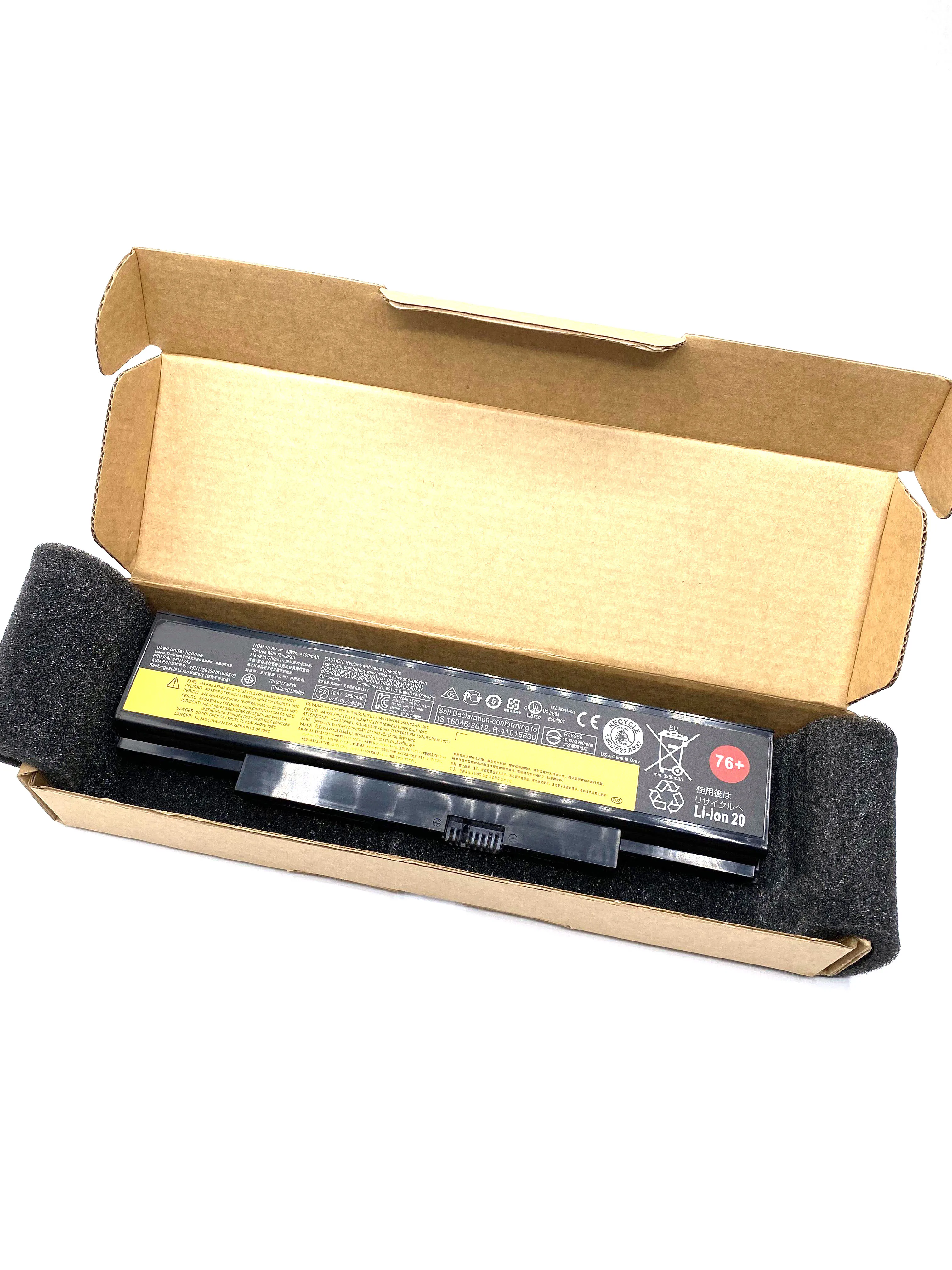 Новый аккумулятор для ноутбука 45N1758 76+ 10 8 В 48 Втч Lenovo ThinkPad E555 E550 E550C E560 E565C 45N1759 45N1760