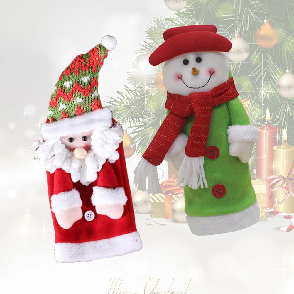 

Bottle Cover Christmassweater Champagne Decoration Cute Gnomes Decor Santa Claus