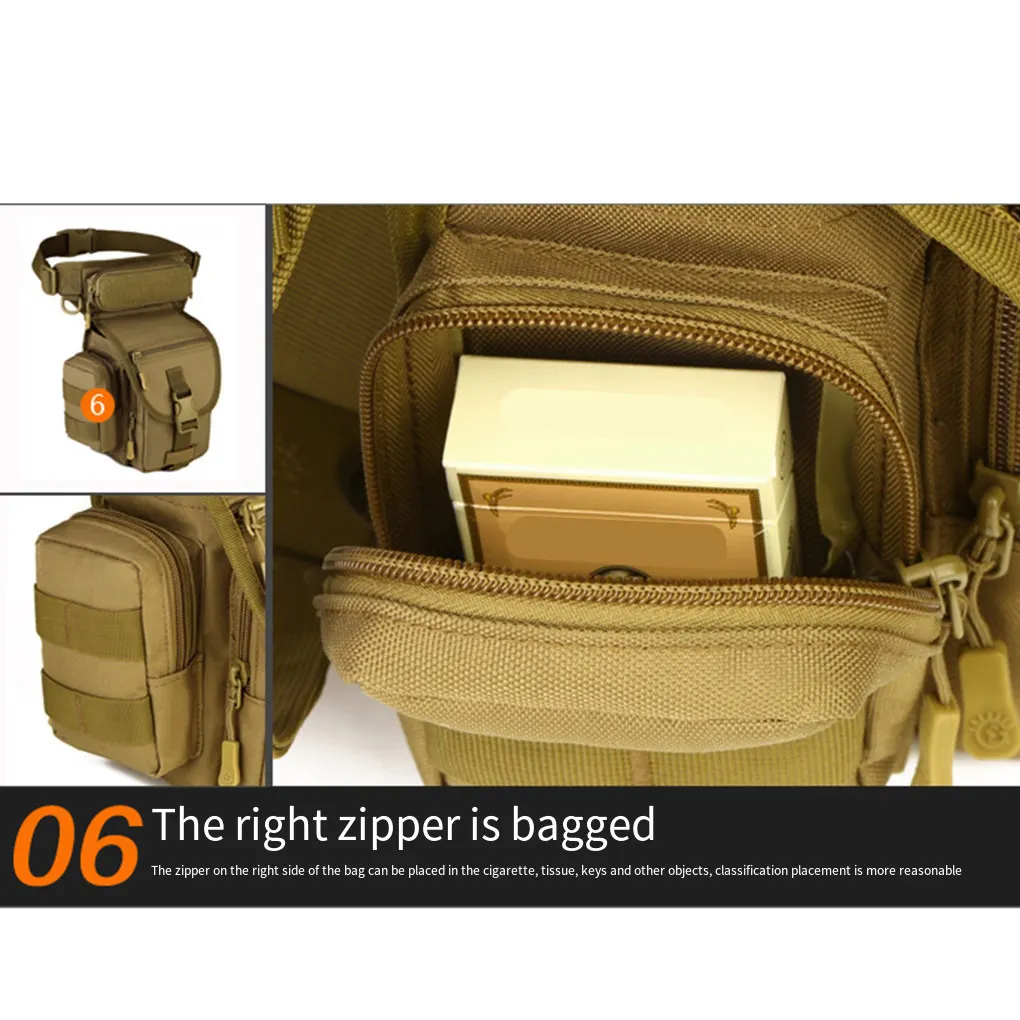 Поясная сумка, износостойкая водонепроницаемая сумка для рыболовного снаряжения, многофункциональные сумки для ног, товары для походов, су...
