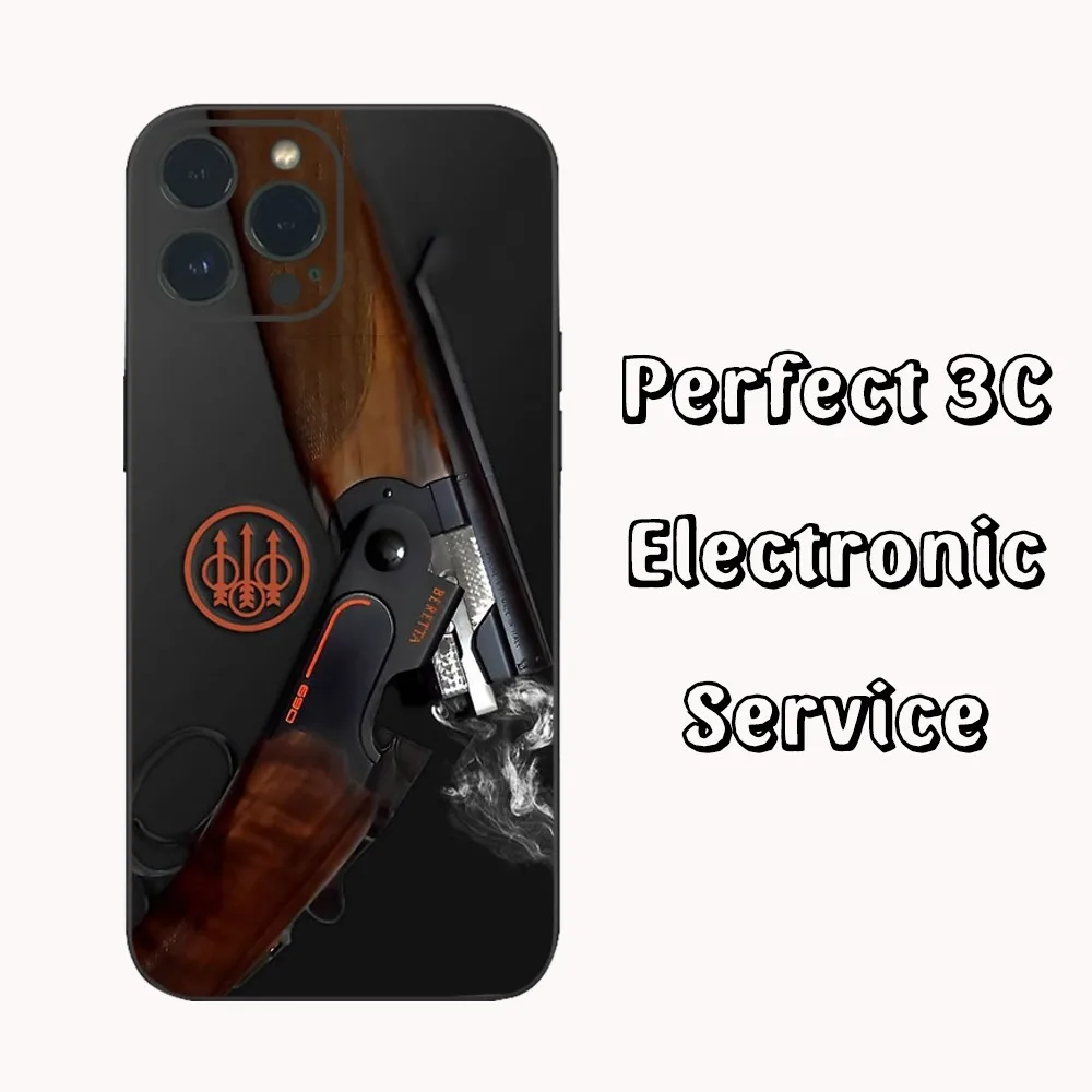 Чехол для телефона G-uns B-Beretta IPhone 16 15 14 13 12 Mini 11 Pro XS Max X XR SE5 6 7 8 Plus мягкий силиконовый