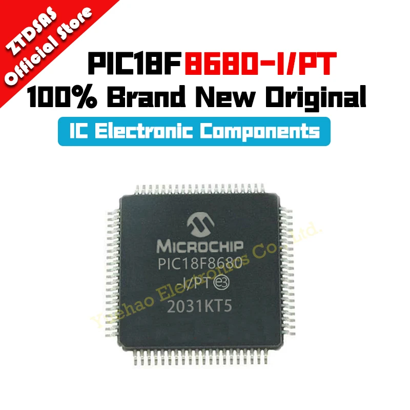 New Original PIC18F8680-I/PT PIC18F8680-I PIC18F8680 PIC18F IC MCU TQFP80