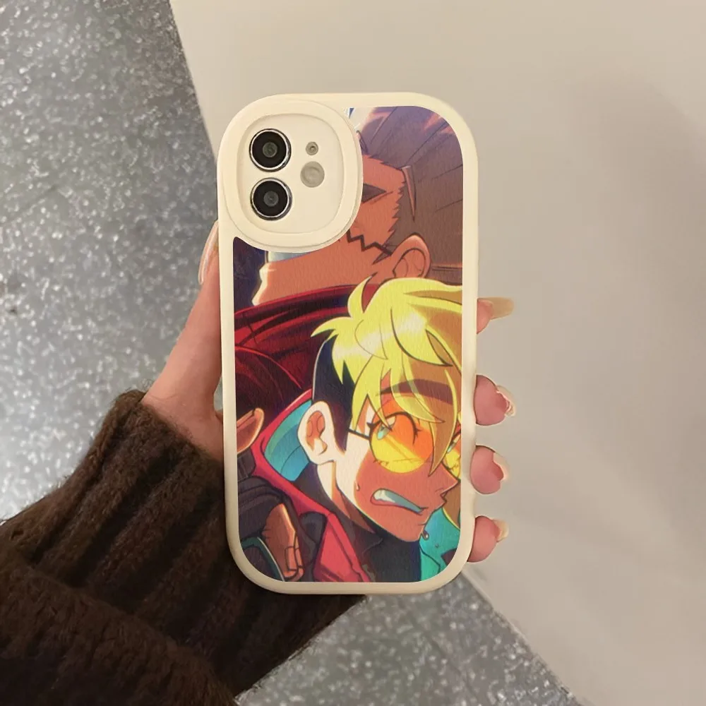 TRIGUN STAMPEDE Anime Phone Case Hard Leather For iPhone 14 13 12 Mini 11 14 Pro Max Xs X Xr 7 8 Plus 6 6s