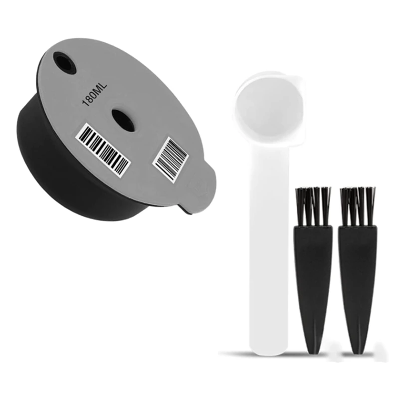 

Reusable PP Coffee Filter Pod,Coffee Strainer,Coffee Capsule Cups For BO-SCH Tassimo Machines TAS1401GB,CTPM12,Etc,180Ml