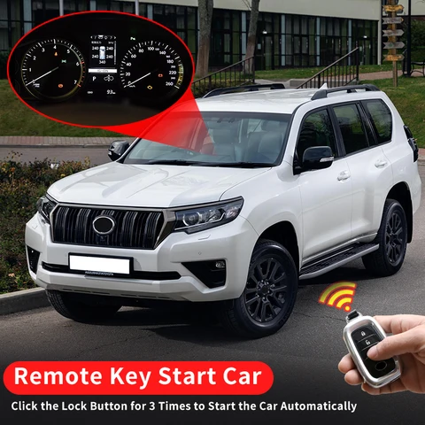 Стартер с Дистанционным Ключом, для Toyota Land Cruiser Prado 150 2010-2024 2023, модернизированные аксессуары для интерьера, комплект кузова LC150 2022 2021 2020 2019 2018 2017 2016 2015 2014 2013 2012 2011