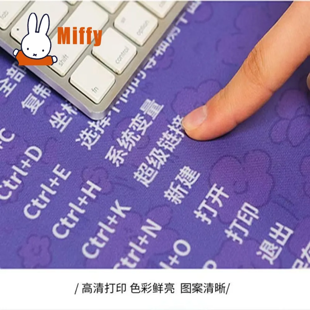 Милый коврик для стола Miffy Extra Large, силиконовый коврик для мыши с кроликом, офисный коврик, впитывающий влагу, нескользящий, мягкий коврик для учебы, подарок для девочки (art.: 3920da93a2ed4) - 3920da93a2ed4