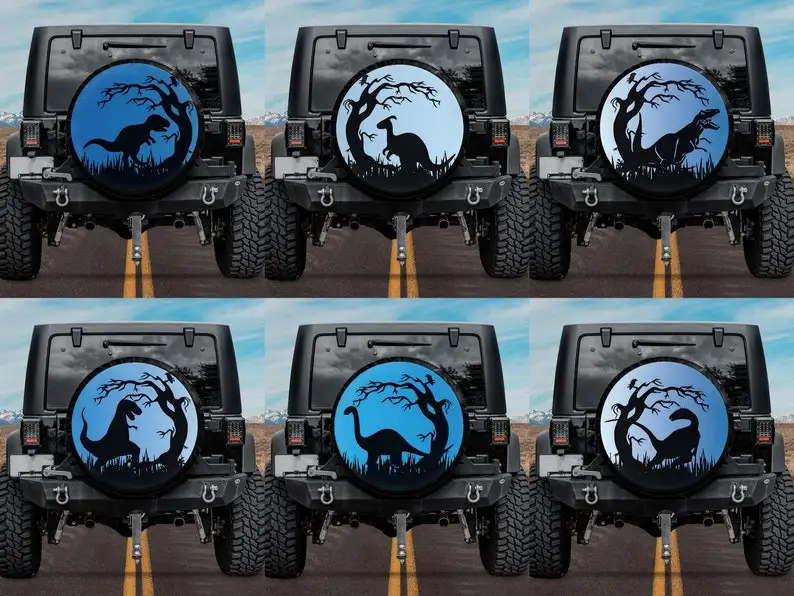 

Spare Tire Cover with Dinosaur Design, Blue Spare Tire Cover, Dinosaur Jeep Tire Cover, Jeep Girl, Dinosaur Lover Gift Idea
