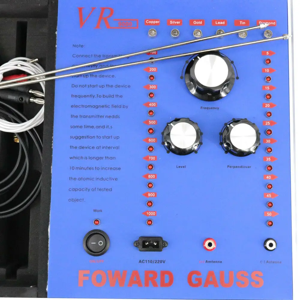 VR9000 FOWARD GAUSS Подземный металлоискатель VR-9000 Большой радиус действия Золото