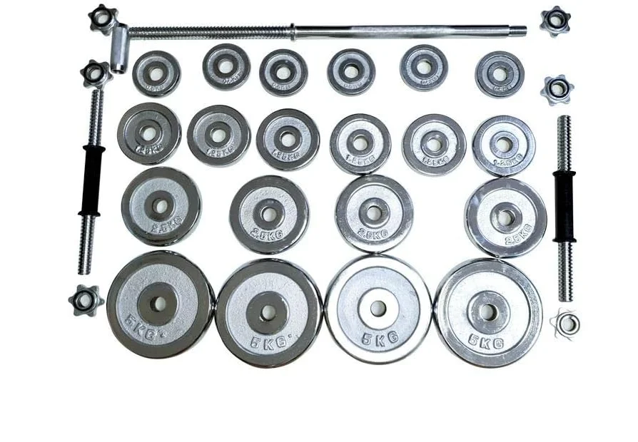 Высококачественный портативный набор штанг для гантелей гальванических
