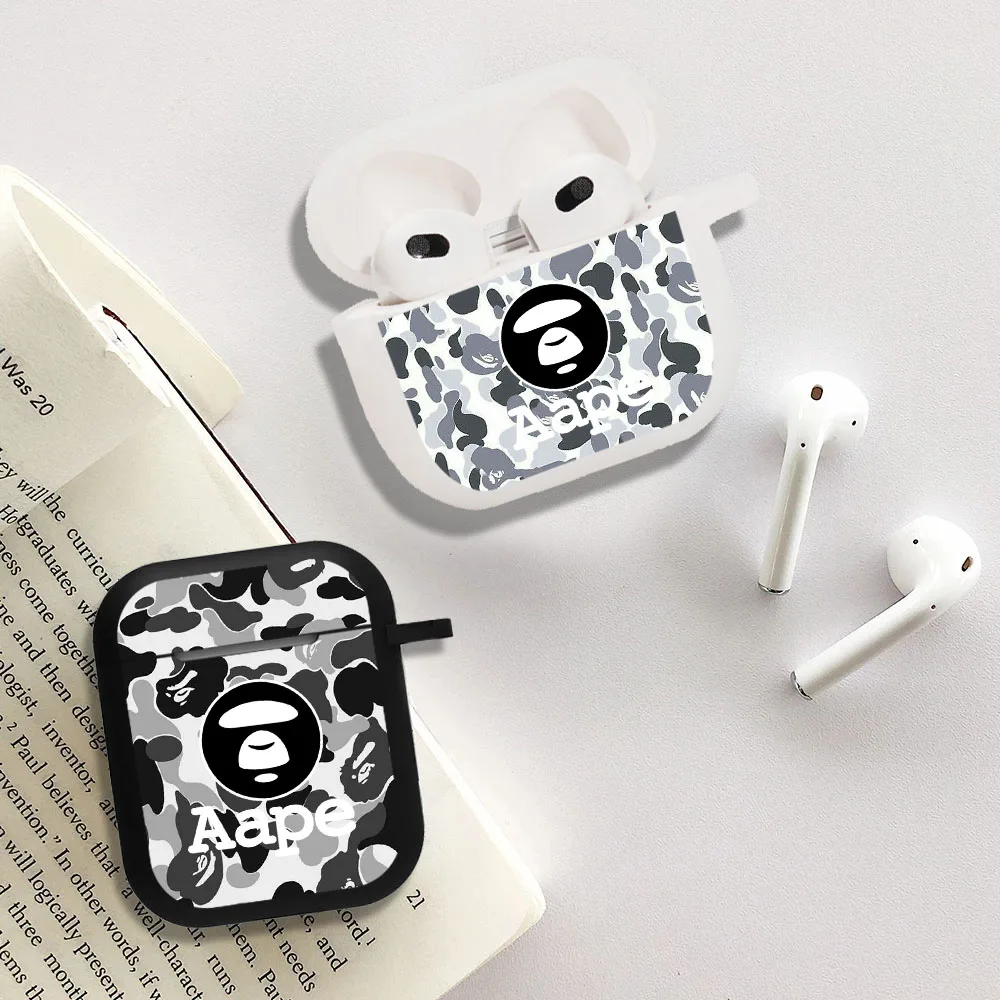

Luxury Fashion Brand Apeman Earphone Shell For Apple Airpods 2 3 1 Case Color Bluetooth Headset Cover for airpods pro Cases Capa