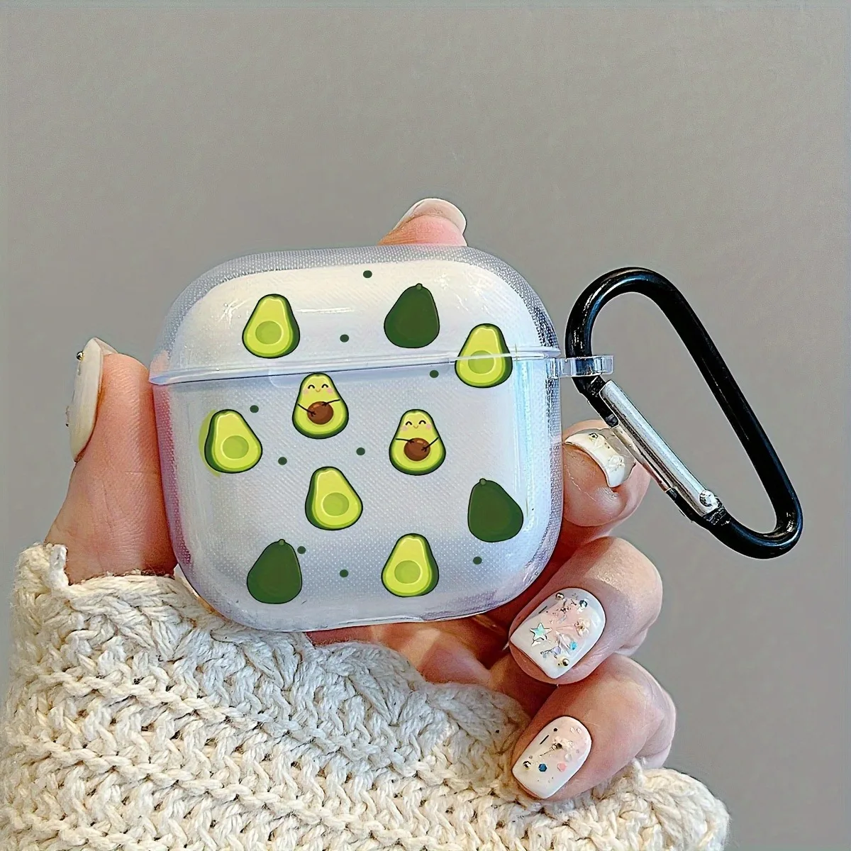 Фото Чехол для Airpods Pro/Pro2 с рисунком дорожного знака, мягкий прозрачный чехол из ТПУ с брелоком для наушников Airpods 3/4, защитный чехол для наушников №4