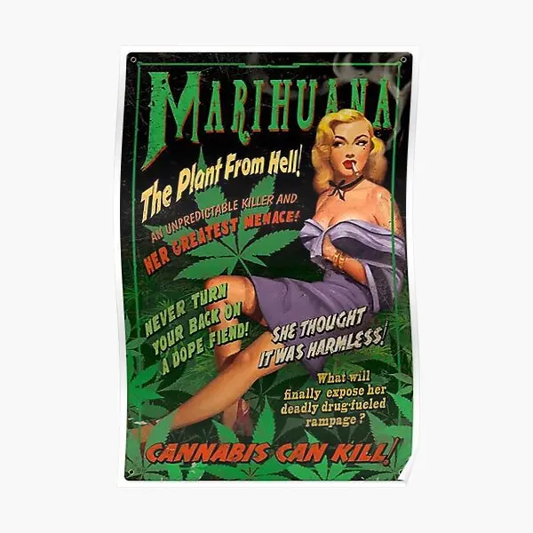 

Плакат Reefer Crazy, Художественная печать, картина на стену, винтажная роспись, смешная домашняя искусственная живопись, Декор без рамки