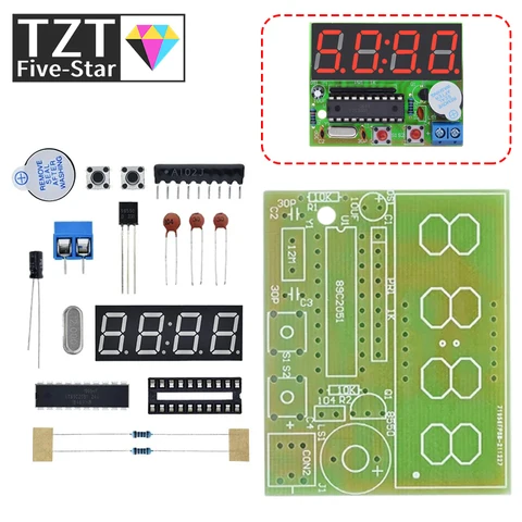 TZT набор для сборки цифровых часов STC12C2052AD
