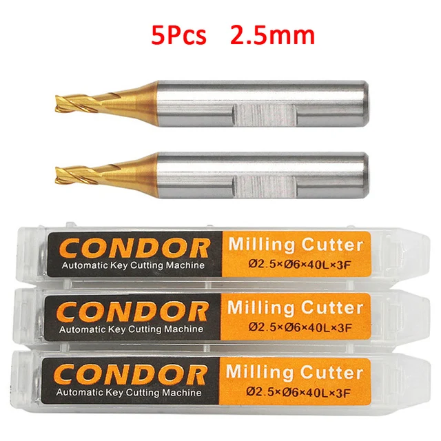 

5 шт. Xhorse CONDOR 1,0 мм 1,5 мм 2,0 мм 2,5 мм фрезерный зонд для режущего станка XC MINI Plus Dolphin XP-005 XP005L XP007