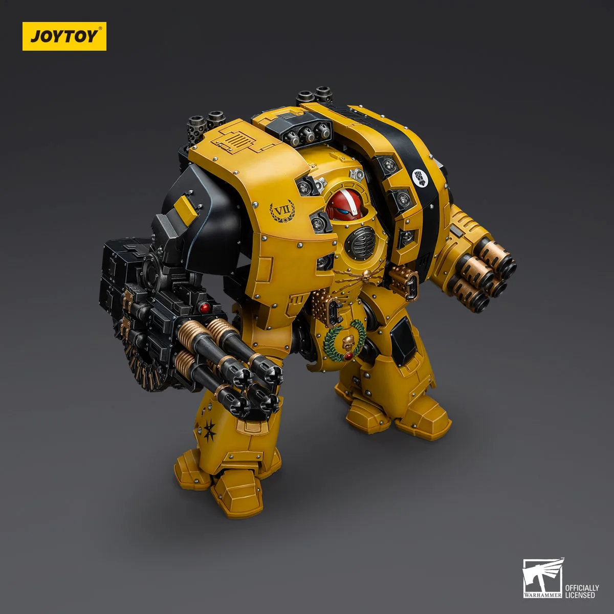 В наличии JOYTOY 1/18 lmperial Fists Leviathan Dreadnought с Cyclonic Melta Lance и Storm Cannon Mecha Аниме Модель
