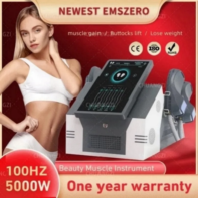 

Emszero New DLSEMSLIM RF Sculpting Butt Lift Machine Muscle Stimulator Body Shaping Massage Equipment 2/4/5 Handles