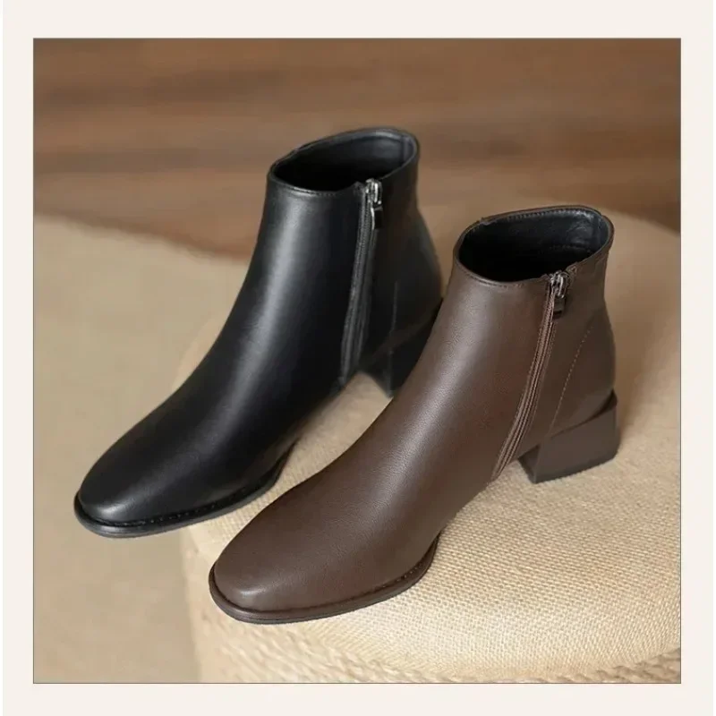 Женские ботильоны в британском стиле новые остроконечные ботинки челси уличная