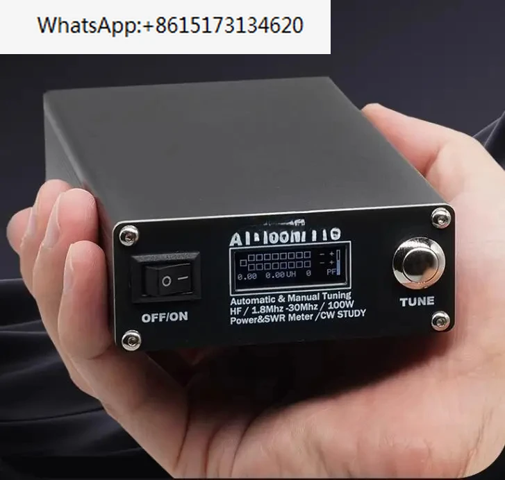 ANTUNER AT-100M Pro 100W 1 8 MHz-30MHz ATU-100 QRP антенна тюнер Morse Code SWR Meter Power для HF Radio