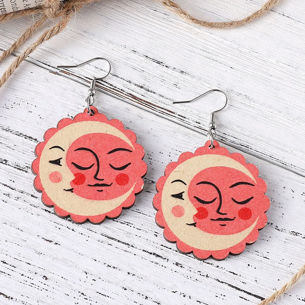 Женские винтажные серьги-подвески в виде подсолнуха