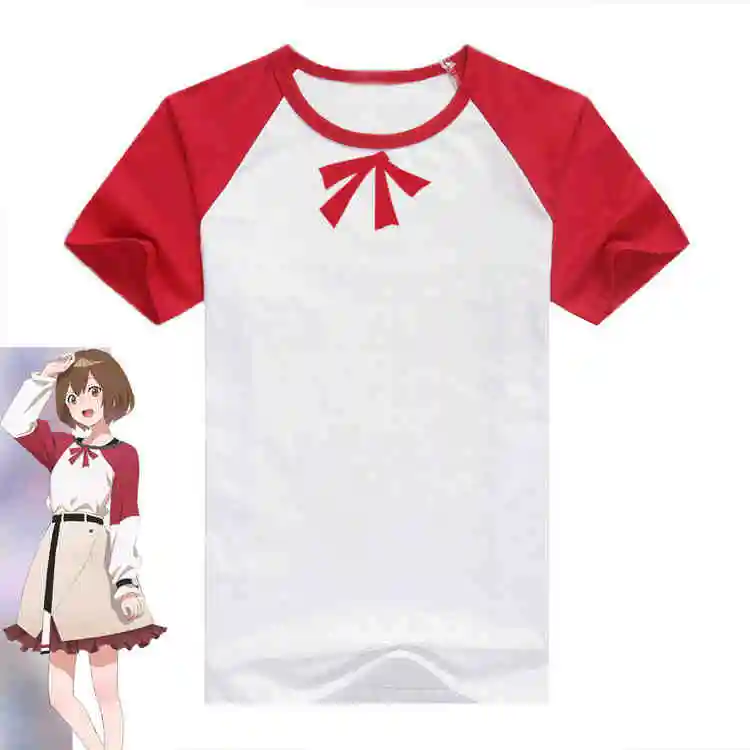 Аниме Yoru No Kurage Wa Oyogenai Mahiru Kozuki Kiwi Watase Мужская женская футболка Косплей Костюм