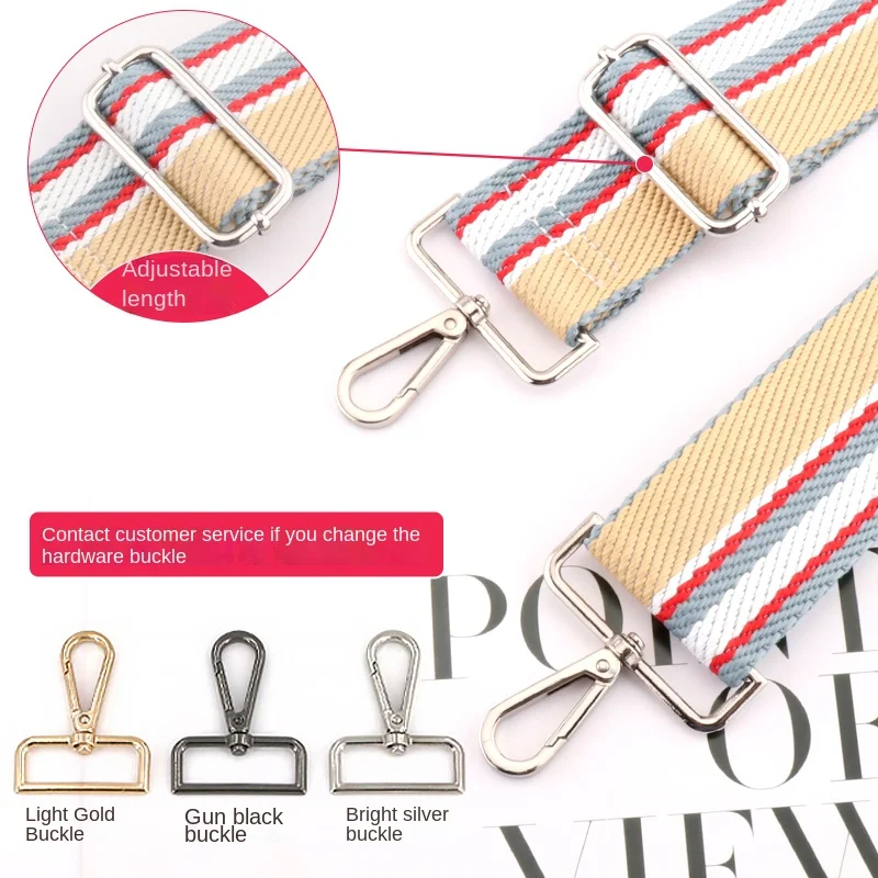 Colorful Bag Wide Shoulder Bag Strap Replacement Adjustable Wallet Handbag Messenger Bag Shoulder Strap Leather DIY Accessories