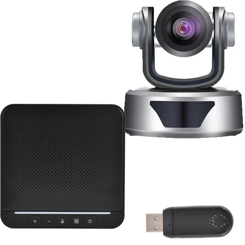 

Remote video conference 20 times HD camera conference camera 1080P + omnidirectional microphone live broadcast set