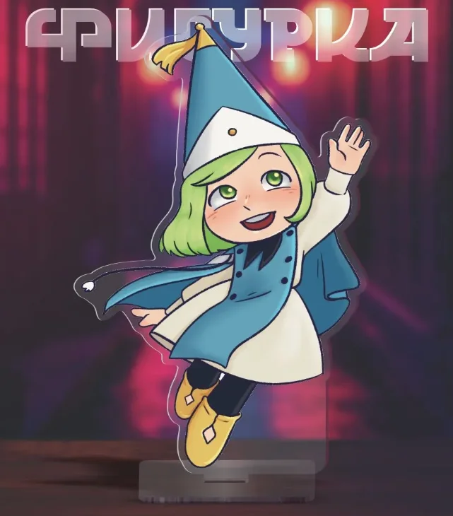Фото Акриловая фигурка-стенд 15 см в Q-стиле: Коллекционный аксессуар по аниме Witch Hat Atelier AgottTetia, изысканное украшение, игрушка №5