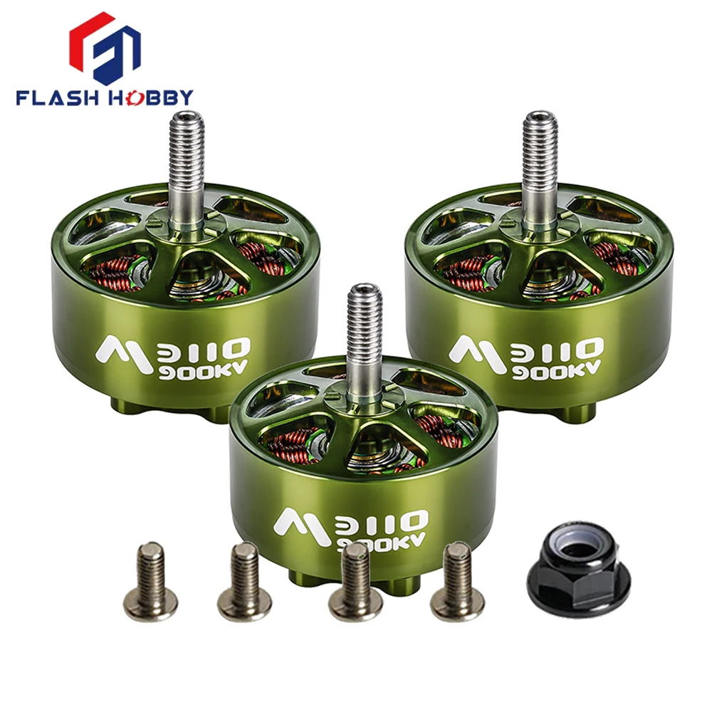 4 шт./лот FlashHobby Flash Hobby Mars3110 M3110 900KV 3-6S BLDC Outrunner двигатель 5 мм вал для FPV дрона с