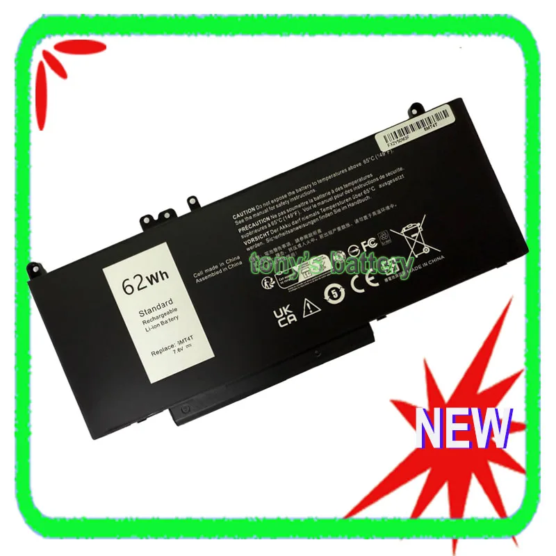 Фото Новый аккумулятор для ноутбука 6MT4T для Dell Latitude 14 15 5470 E5470 5570 E5570 Precision 15 3510 M3510 7V69Y TXF9M 79VRK 7,6 В 62 Втч №1