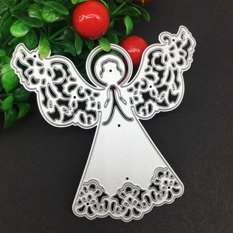 Металлические Вырубные штампы Kawaii Angel Etching Сделай Сам Скрапбукинг вырез