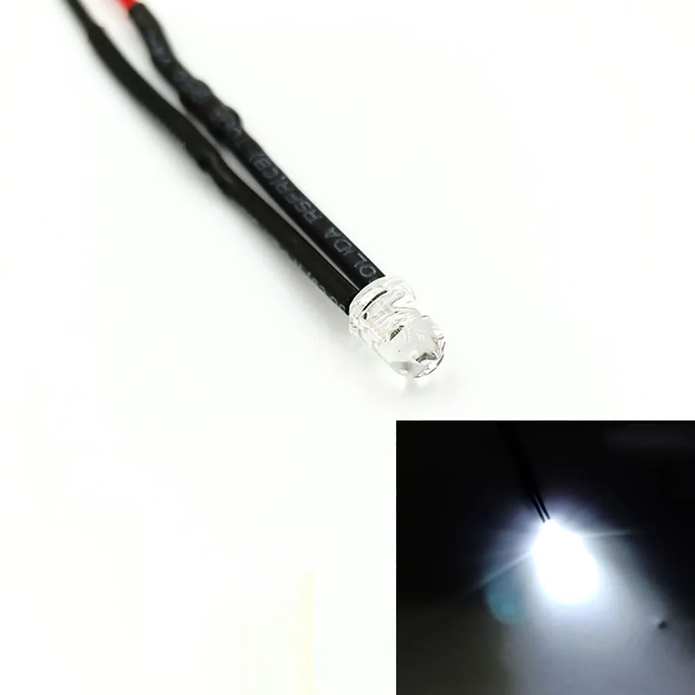 

10 шт., светодиоды 4 мм с сопротивлением