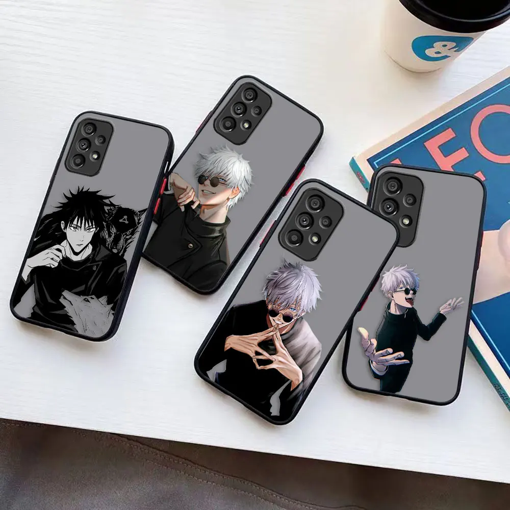 

Matte Case for Samsung Galaxy A73 A72 A71 A53 A52 A51 A50 A42 A32 A33 A30 A23 A21S 5G 4G LITE Case Funda Jujutsu Kaisen Season 2