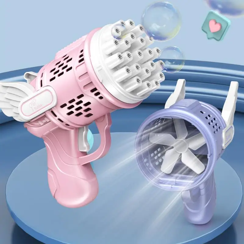 

23-Hole Bubble Blower Gatling Toy Bubble Maker Machine Rocket For Summer Game Bubble Guns Launcher Rocket Toy For Kids With