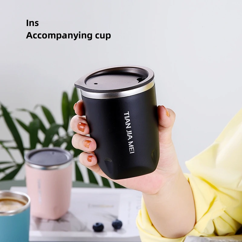 

300ml Stainless Steel Coffee Mug Leak-Proof Travel Thermal Vacuum Flask Insulated Cup Milk Tea Water Bottle Tumbler Drinkware