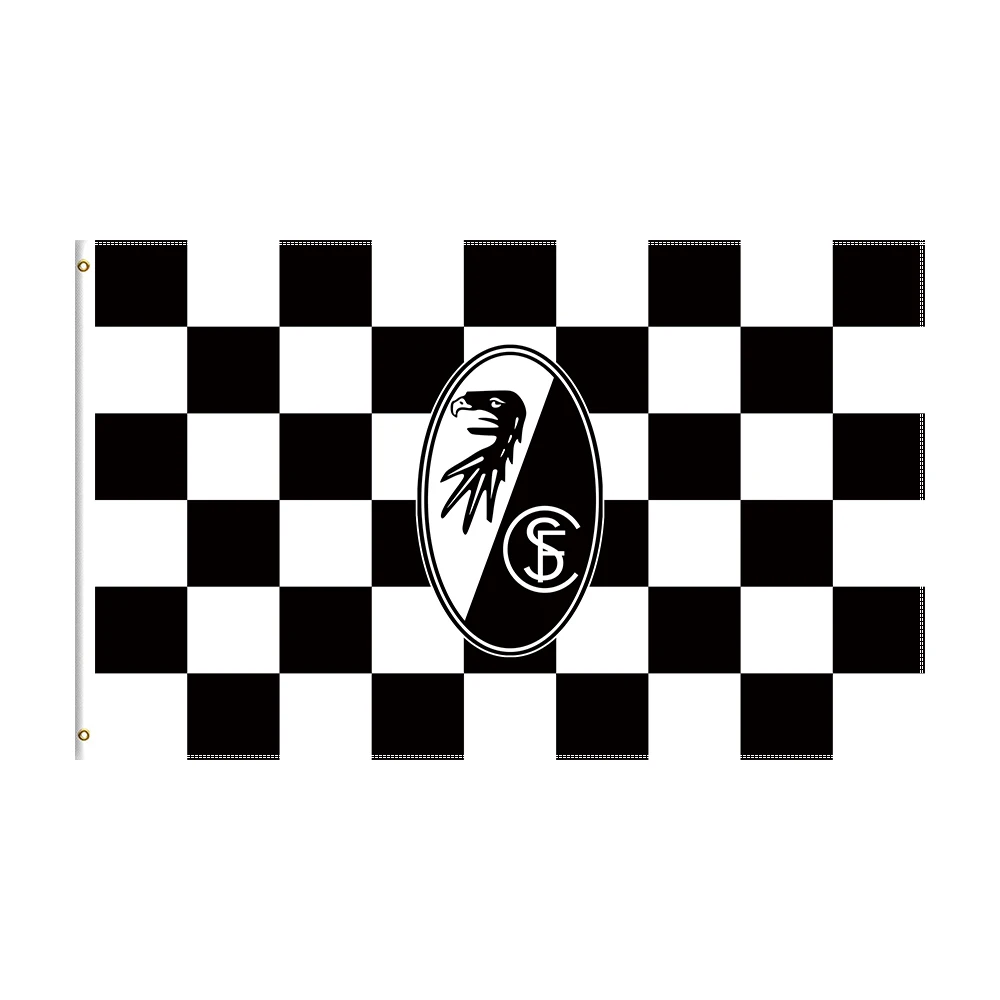 

3x5 Ft FC SC Freiburg Flag Polyester Printed Football Team Banner For Decor