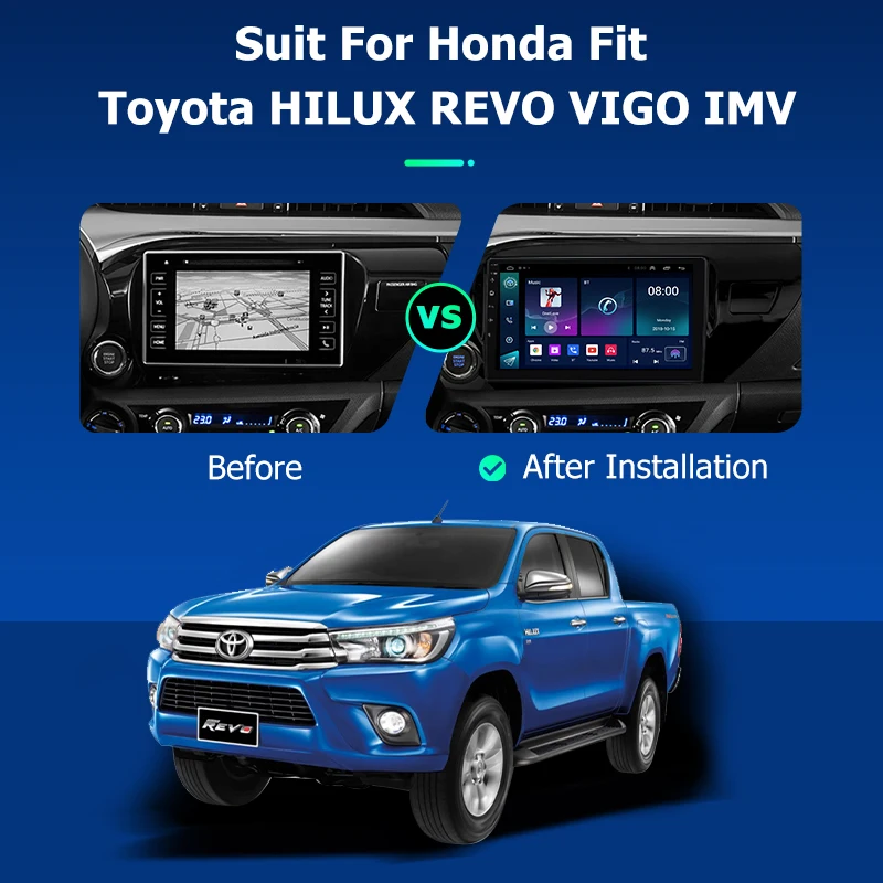 Автомагнитола 2DIN для Toyota мультимедийный видеоплеер с GPS-Навигатором 10 1 дюйма Android