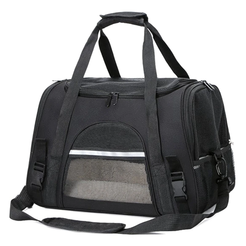 

Soft Pet Carriers Portable Breathable Foldable Bag Cat Dog Carrier Bags Outgoing Travel Pets Handbag with Locking