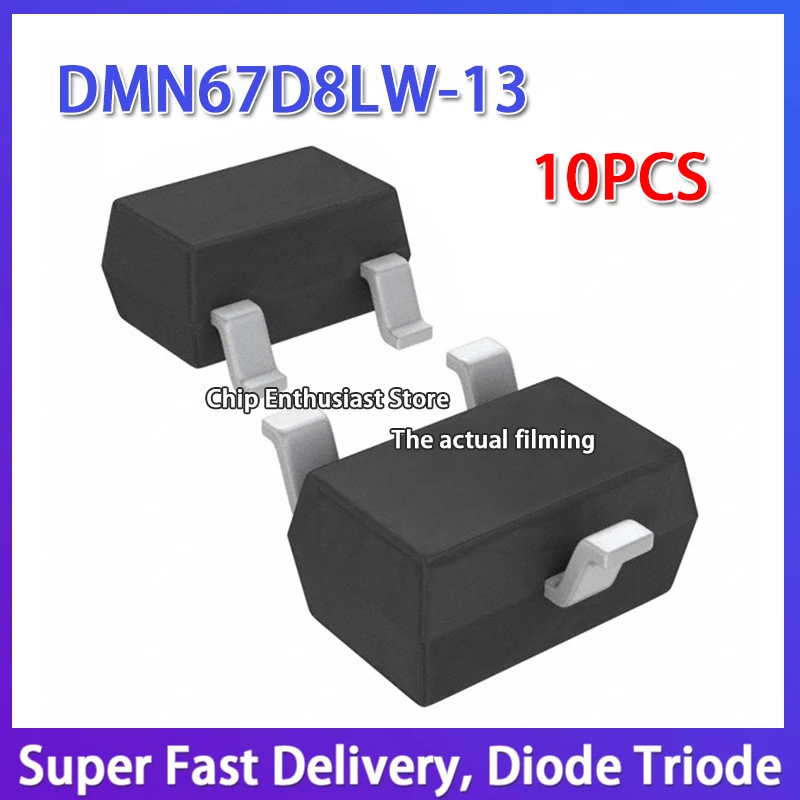 

10PCS DMN67D8LW-13 Silk Screen 7D8 SOT-323-3 N-Passageway 60V 240MA Field Effect Transistor